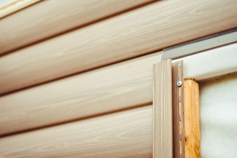 Close-up of Vinyl Siding Fitting
